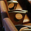 Detail of a row of seats